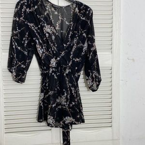 Ladies express top size medium with tie around waistband attached to blouse